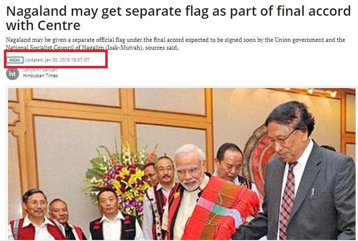 Nagaland may get separate flag as part of final accord with Centre